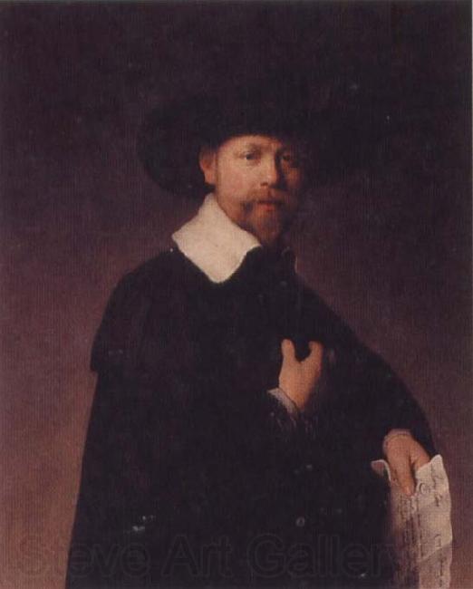 REMBRANDT Harmenszoon van Rijn Portrait of Marten Looten Norge oil painting art